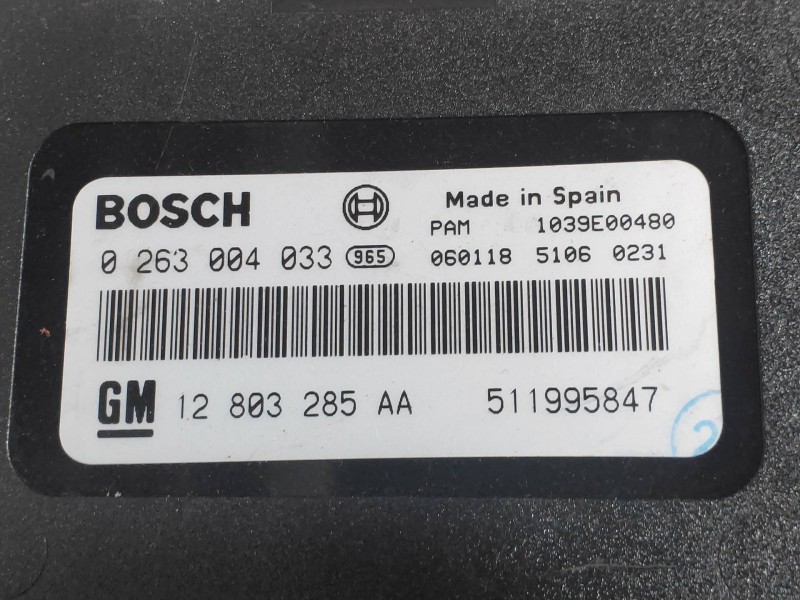 Recambio de modulo electronico para cadillac bls business referencia OEM IAM 0263004033 12803285AA 511995847