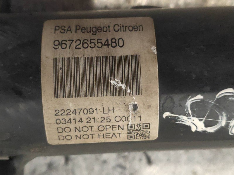 Recambio de amortiguador delantero izquierdo para citroen c3 attraction referencia OEM IAM 9672655480 22247091 