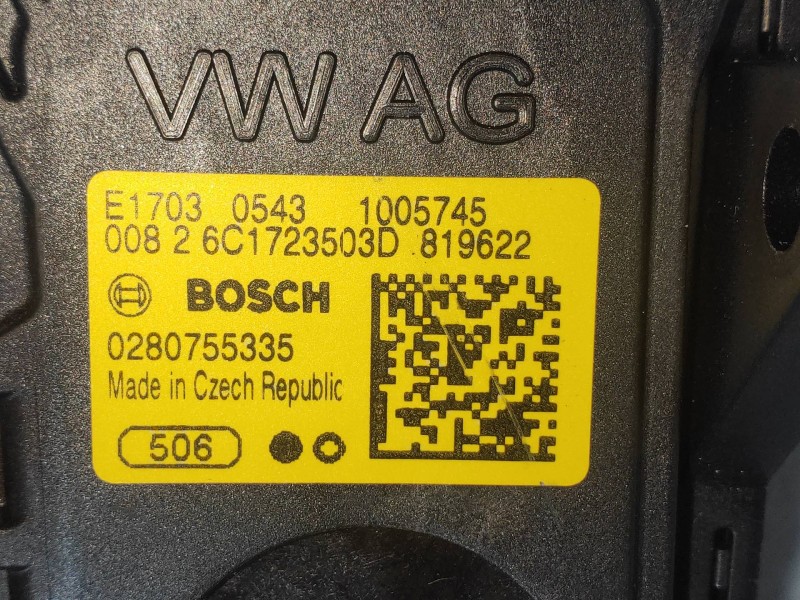 Recambio de potenciometro pedal para skoda fabia like referencia OEM IAM 0280755335 6C1723503D 