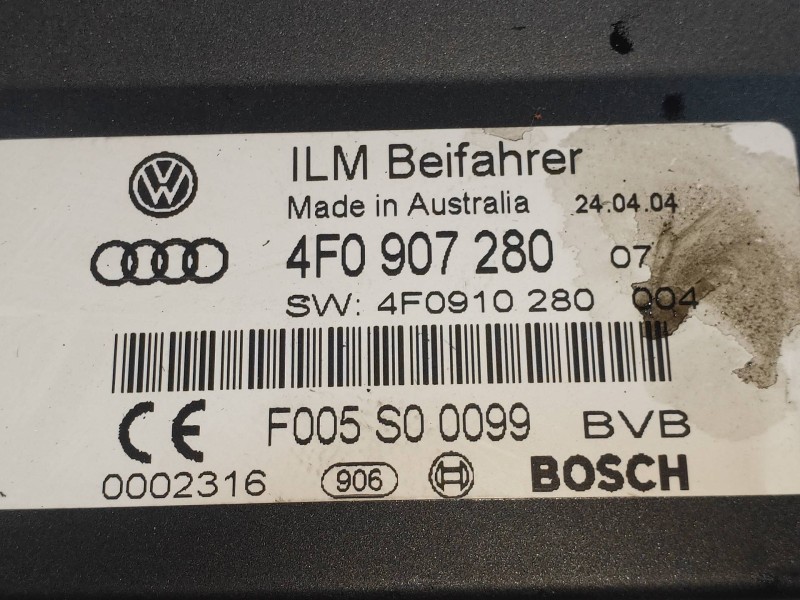 Recambio de modulo electronico para audi a6 berlina (4f2) 3.0 tdi quattro (165kw) referencia OEM IAM 4F0907280 F005S00099 
