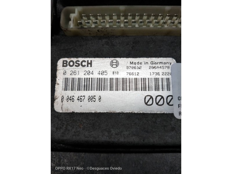 Recambio de centralita motor uce para fiat brava (182) 1.4 12v s referencia OEM IAM 0261204405 00464670050 