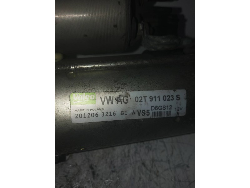 Recambio de motor arranque para seat ibiza (6l1) reference referencia OEM IAM 02T911023S D6GS12  Recambio de motor arranque para seat ibiza (6l1) reference referencia OEM IAM 02T911023S D6GS12