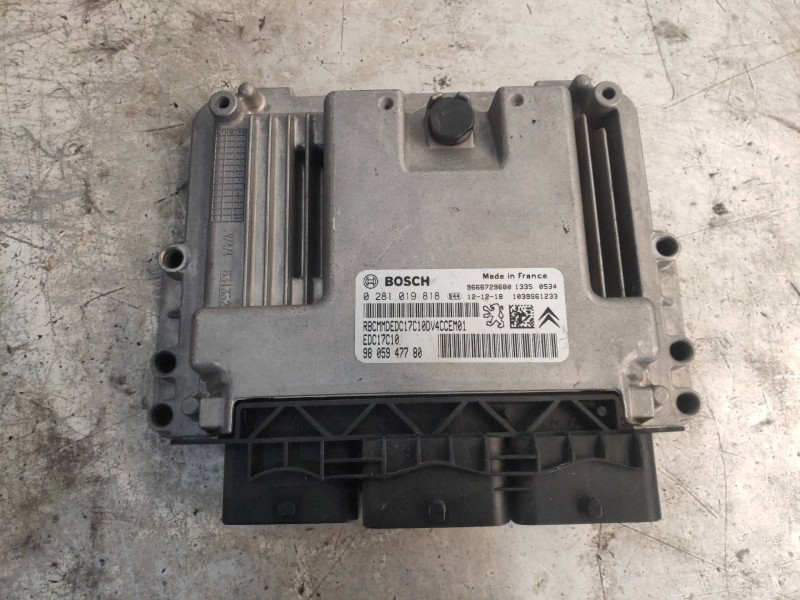 Recambio de centralita motor uce para citroen c3 attraction referencia OEM IAM 0281019818 9805947780 9666729680