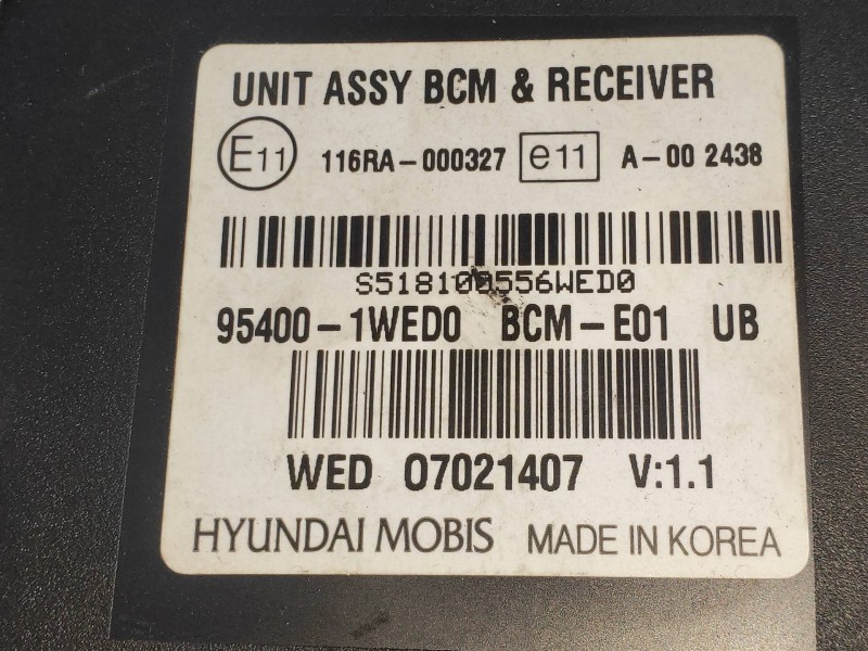 Recambio de modulo electronico para kia rio 1.2 cat referencia OEM IAM 954001WED0  