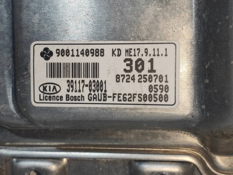 Recambio de centralita motor uce para kia rio 1.2 cat referencia OEM IAM 9001140988 3911703001 8724250701