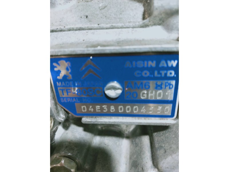 Recambio de caja cambios para peugeot 407 st sport pack referencia OEM IAM 20GH01 TF80SC AM6 04E380004550