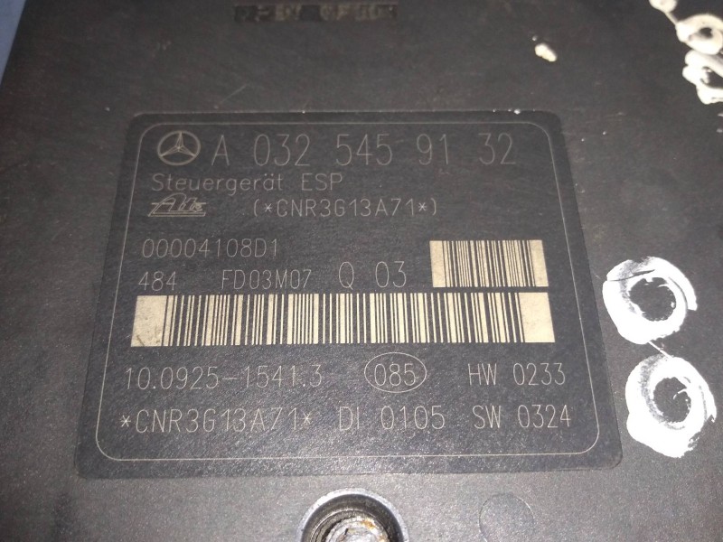 Recambio de abs para mercedes clase c (w203) familiar c 180 t compressor (203.246) referencia OEM IAM 10092515413 A0325459132 10