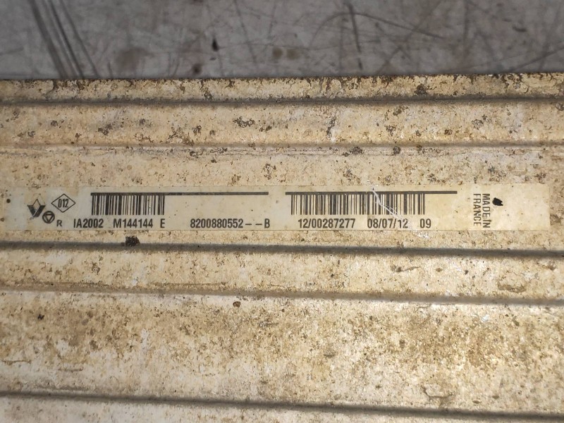 Recambio de intercooler para dacia duster adventure 4x4 referencia OEM IAM 8200880552B M144144 