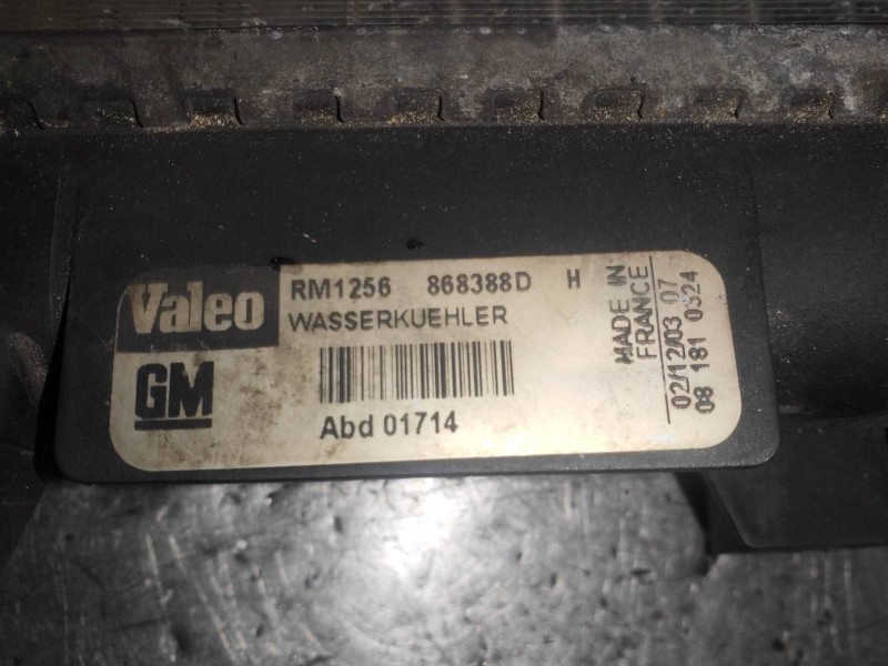 Recambio de radiador agua para saab 9-3 berlina 1.8i arc referencia OEM IAM 868388D RM1256 