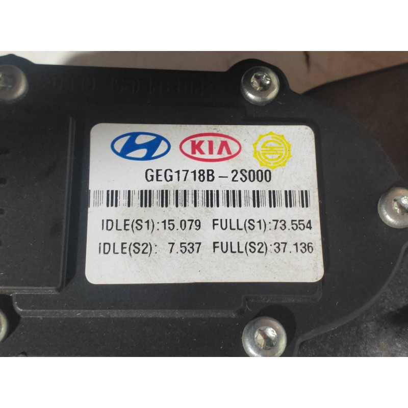 Recambio de potenciometro pedal para kia sportage concept 4x2 referencia OEM IAM GEG1718B2S000  