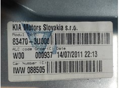 Recambio de elevalunas trasero izquierdo para kia sportage concept 4x2 referencia OEM IAM 834703U000   2