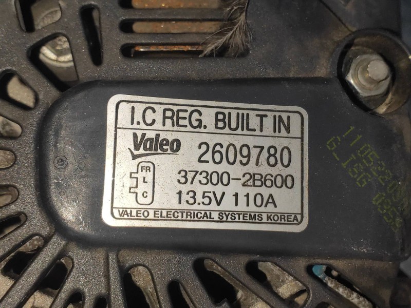 Recambio de alternador para kia sportage concept 4x2 referencia OEM IAM 373002B600 2609780 