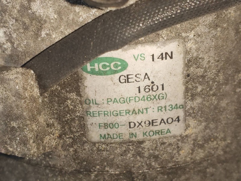 Recambio de compresor aire acondicionado para kia sportage concept 4x2 referencia OEM IAM F500DX9EA04  