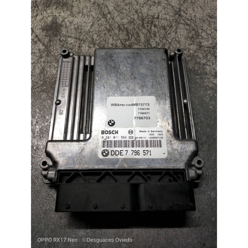 Recambio de centralita motor uce para bmw x3 (e83) 2.0 16v diesel cat referencia OEM IAM 0281011564 DDE7796571 