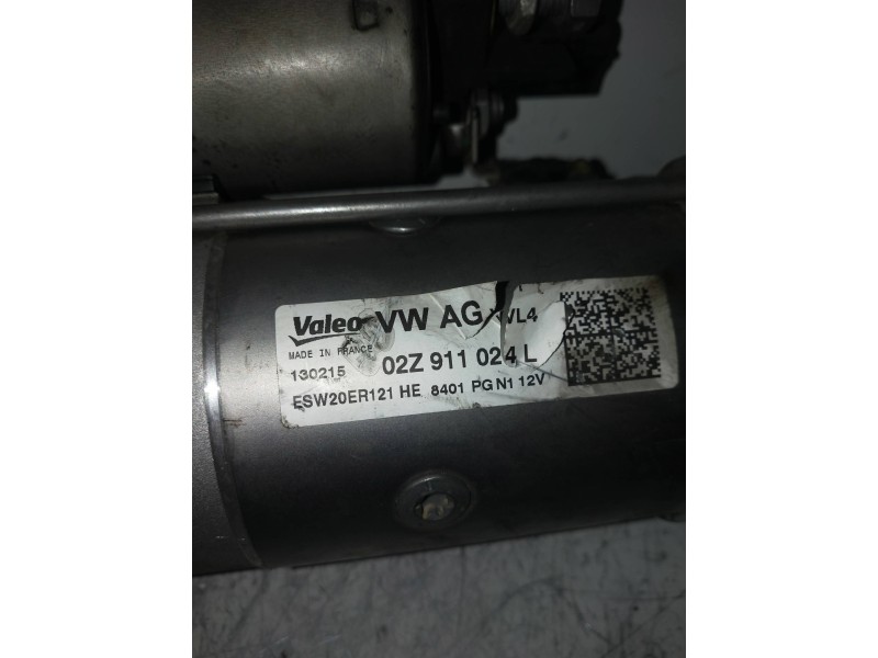 Recambio de motor arranque para seat leon (5f1) reference plus referencia OEM IAM 02Z911024L VALEO 