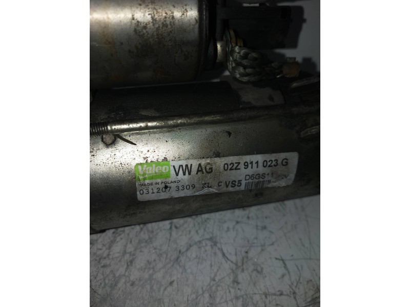 Recambio de motor arranque para seat leon (1p1) comfort limited referencia OEM IAM 02Z911023 VALEO 
