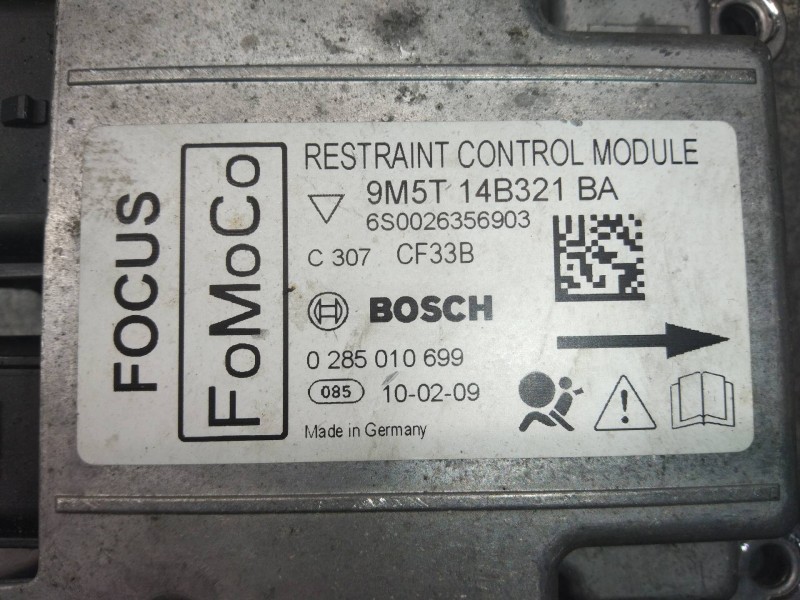 Recambio de centralita airbag para ford focus lim. (cb4) trend referencia OEM IAM 0285010699 9M5T14B321BA CF33B