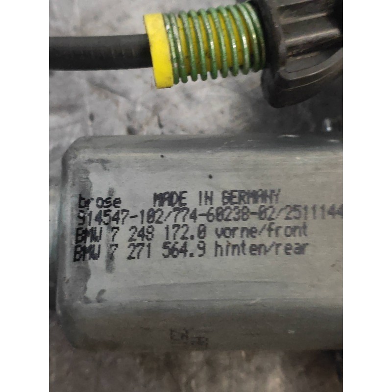 Recambio de elevalunas delantero derecho para bmw serie 5 touring (f11) 530d xdrive referencia OEM IAM 7227130F18S 72481720 7271