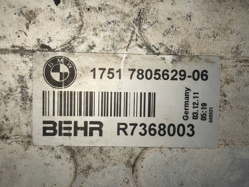 Recambio de intercooler para bmw serie 5 touring (f11) 530d xdrive referencia OEM IAM 17517805629 R7368003 