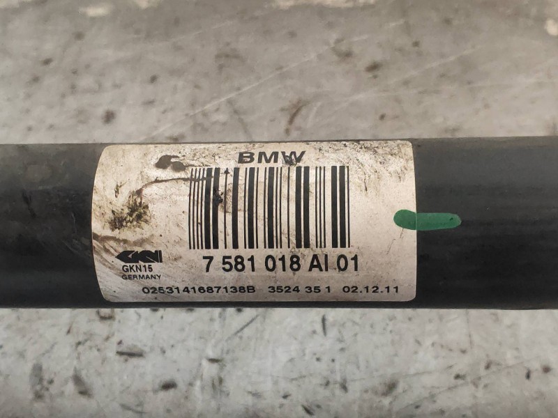 Recambio de transmision trasera derecha para bmw serie 5 touring (f11) 530d xdrive referencia OEM IAM 7581018AI01  