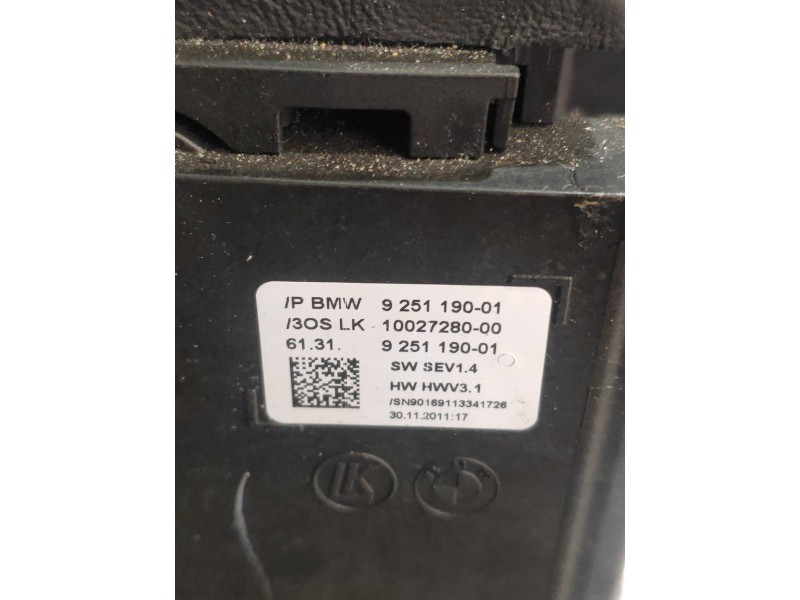 Recambio de palanca cambio para bmw serie 5 touring (f11) 530d xdrive referencia OEM IAM 925119001 61319251190 