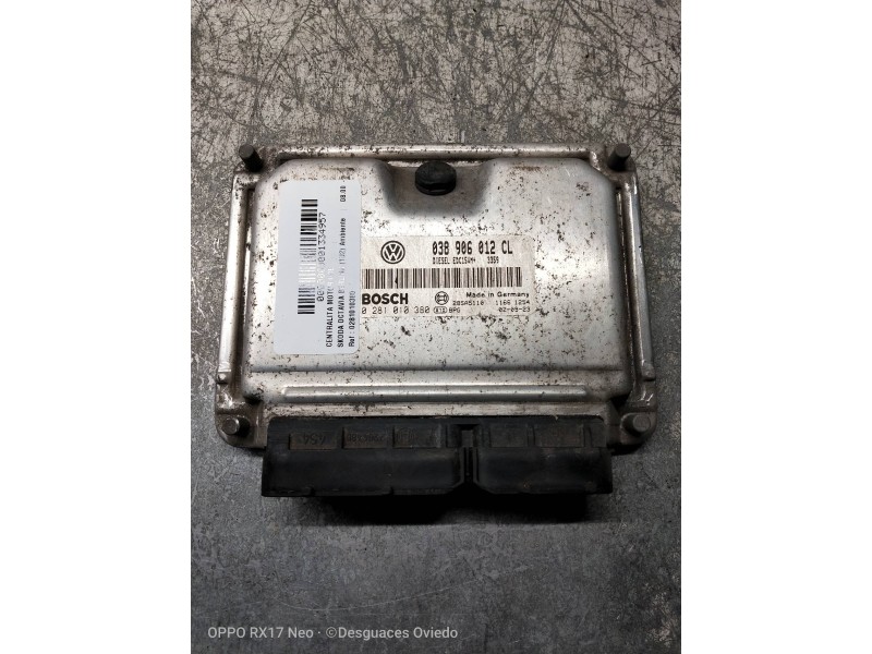 Recambio de centralita motor uce para skoda octavia berlina (1u2) ambiente referencia OEM IAM 0281010380 038906012CL EDC15