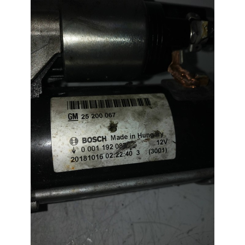 Recambio de motor arranque para opel corsa e color edition referencia OEM IAM 0001192087  
