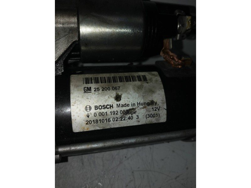 Recambio de motor arranque para opel corsa e color edition referencia OEM IAM 0001192087  