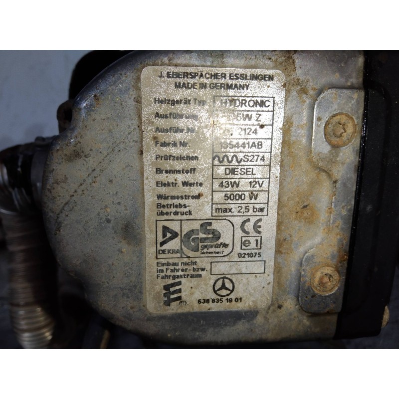 Recambio de calefaccion entera normal para mercedes vito (w638) caja cerrada 110 cdi  (638.094) referencia OEM IAM 6388351901  