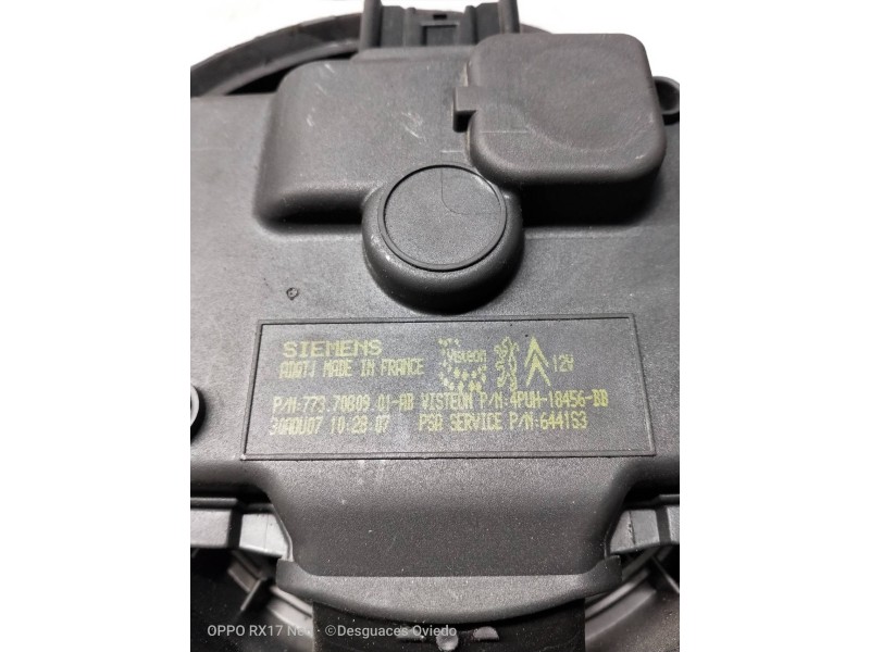 Recambio de motor calefaccion para citroen c5 berlina audace referencia OEM IAM 7737080901AB 4PUH18456BB 