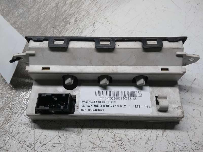 Recambio de pantalla multifuncion para citroen xsara berlina 1.9 d sx referencia OEM IAM 9647409677 216694454  Recambio de pantalla multifuncion para citroen xsara berlina 1.9 d sx referencia OEM IAM 9647409677 216694454