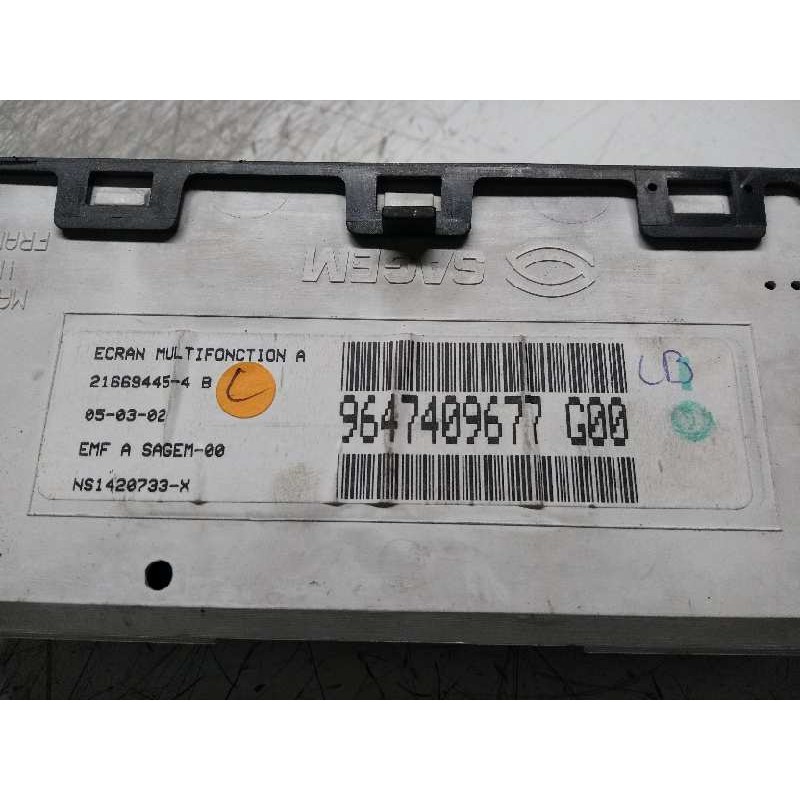 Recambio de pantalla multifuncion para citroen xsara berlina 1.9 d sx referencia OEM IAM 9647409677 216694454  Recambio de pantalla multifuncion para citroen xsara berlina 1.9 d sx referencia OEM IAM 9647409677 216694454