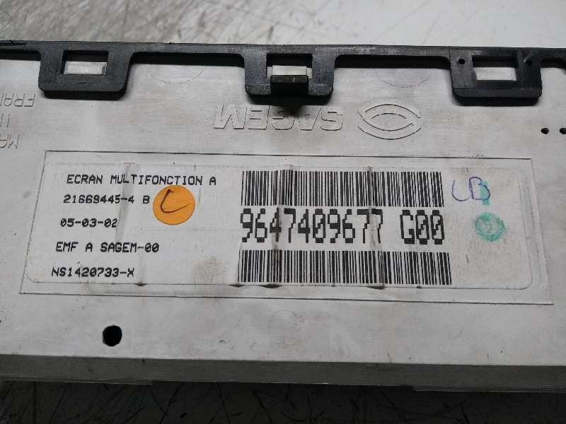 Recambio de pantalla multifuncion para citroen xsara berlina 1.9 d sx referencia OEM IAM 9647409677 216694454  Recambio de pantalla multifuncion para citroen xsara berlina 1.9 d sx referencia OEM IAM 9647409677 216694454