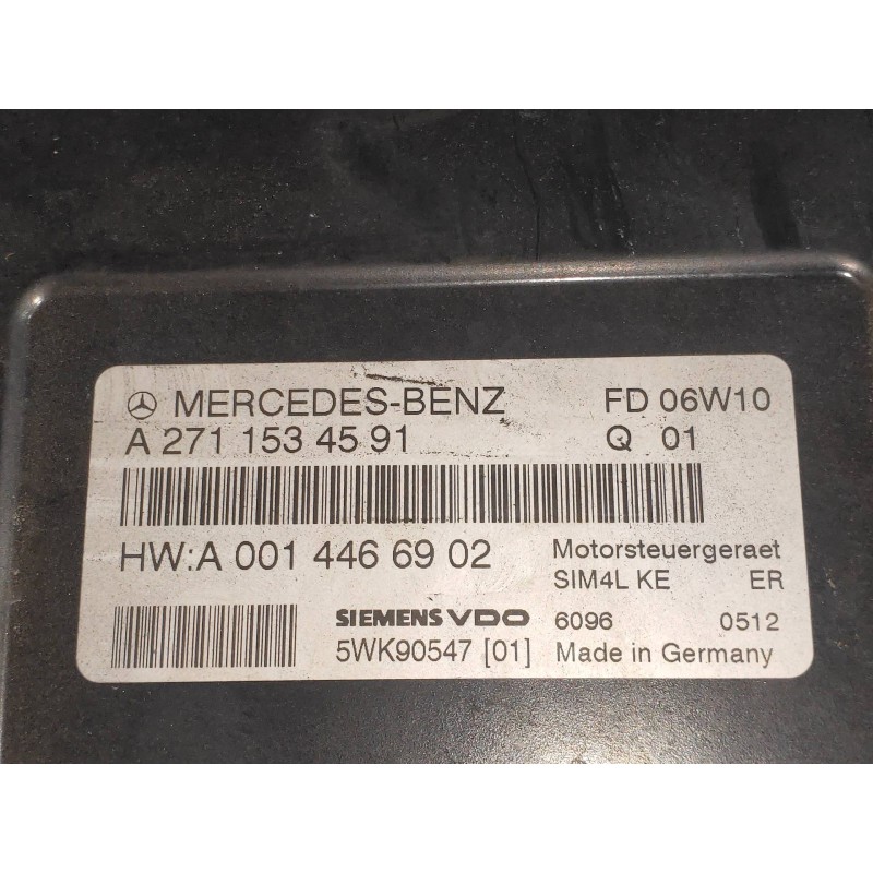 Recambio de centralita motor uce para mercedes clase c (w203) sportcoupe c 180 compressor (203.746) referencia OEM IAM 5WK90547 