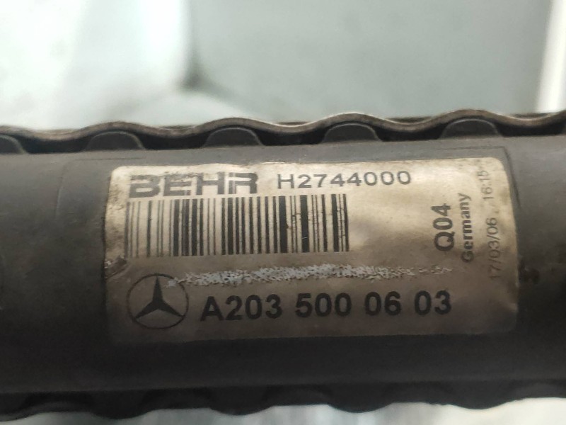Recambio de radiador agua para mercedes clase c (w203) sportcoupe c 180 compressor (203.746) referencia OEM IAM A2035000603  