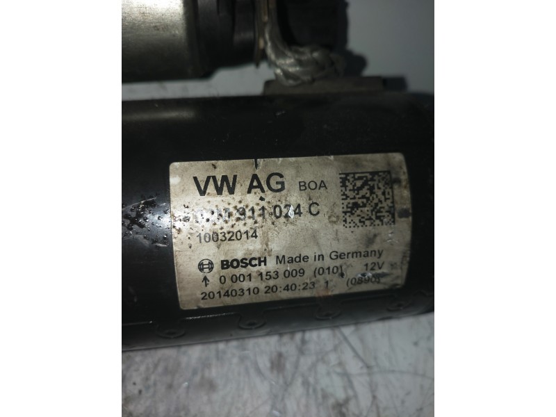 Recambio de motor arranque para skoda octavia berlina (1z3) elegance referencia OEM IAM 0001153009 BOSCH 