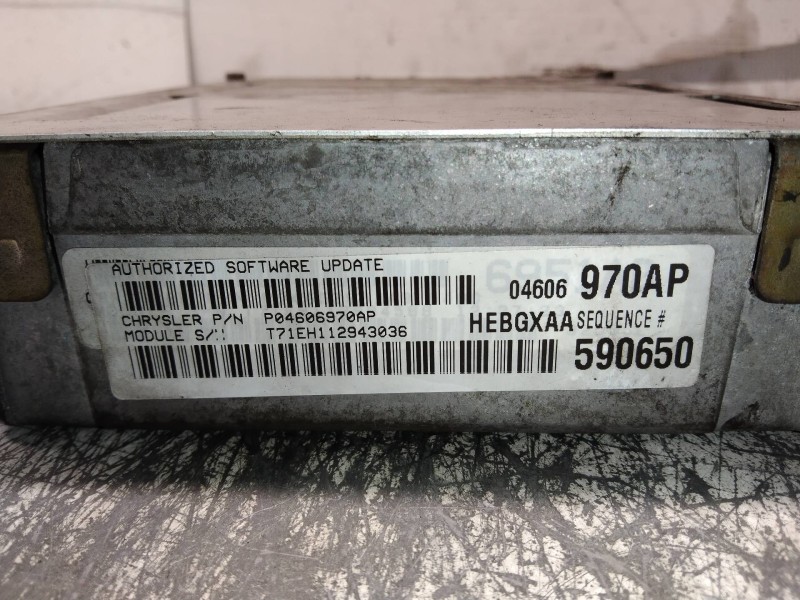 Recambio de centralita motor uce para chrysler 300 m (lr) 3.5 v6 referencia OEM IAM 04606970AP HEBGXAA 590650