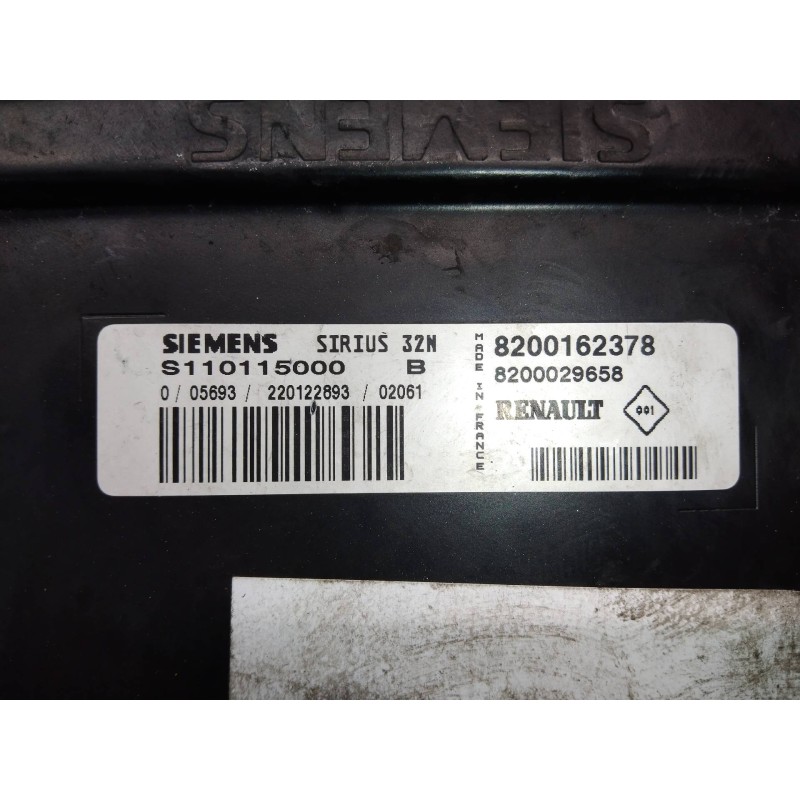 Recambio de centralita motor uce para renault clio ii fase ii (b/cb0) authentique referencia OEM IAM S110115000B 8200162378 8200