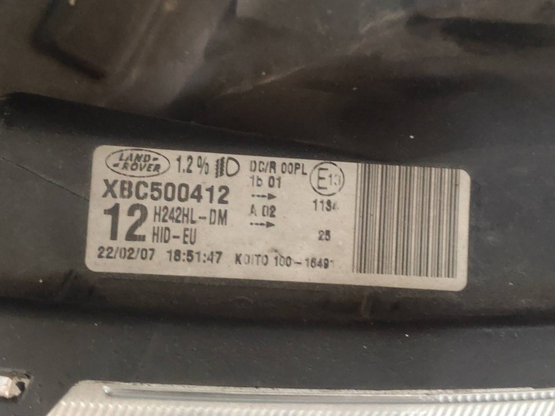 Recambio de faro izquierdo para land rover discovery v6 td s referencia OEM IAM XBC500412  