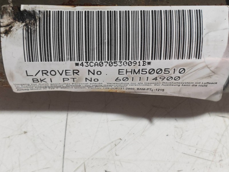 Recambio de airbag cortina delantero izquierdo para land rover discovery v6 td s referencia OEM IAM EHM500510 601114900 
