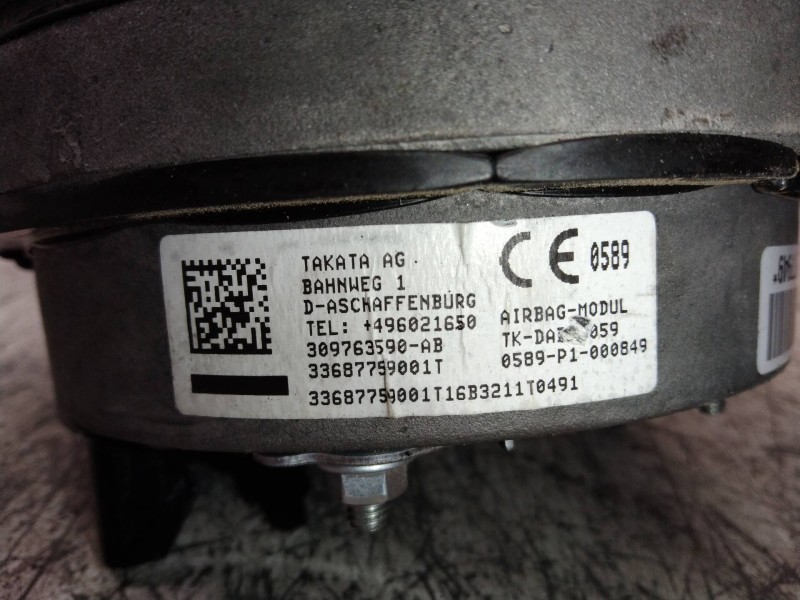 Recambio de airbag delantero izquierdo para bmw serie 3 berlina (e46) 320d referencia OEM IAM 309763590AB 33687759001T 0589P1000