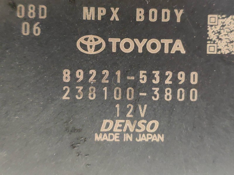 Recambio de modulo electronico para lexus is 300h referencia OEM IAM 2381003800 8922153290 