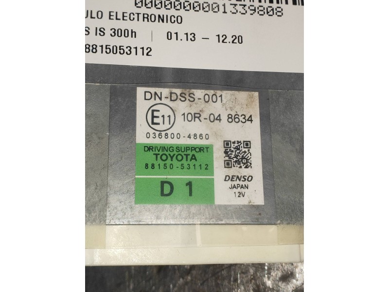 Recambio de modulo electronico para lexus is 300h referencia OEM IAM 8815053112 0368004860 