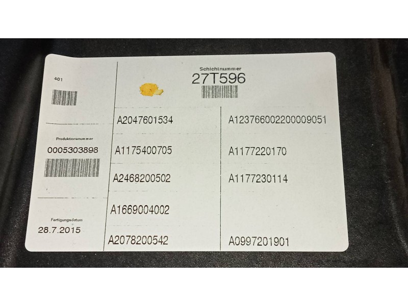 Recambio de elevalunas delantero izquierdo para mercedes clase cla (w117) cla 220 cdi edition 1 (117.303) referencia OEM IAM A20 Recambio de elevalunas delantero izquierdo para mercedes clase cla (w117) cla 220 cdi edition 1 (117.303) referencia OEM IAM A20