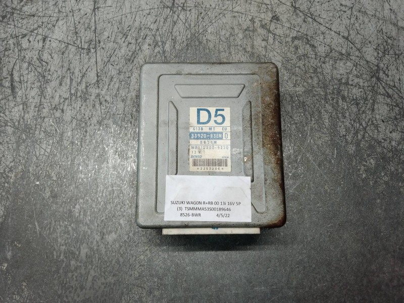 Recambio de centralita motor uce para suzuki wagon r+ rb (mm) 1.3 gl referencia OEM IAM 3392083EM0 MB1122005320 D5
