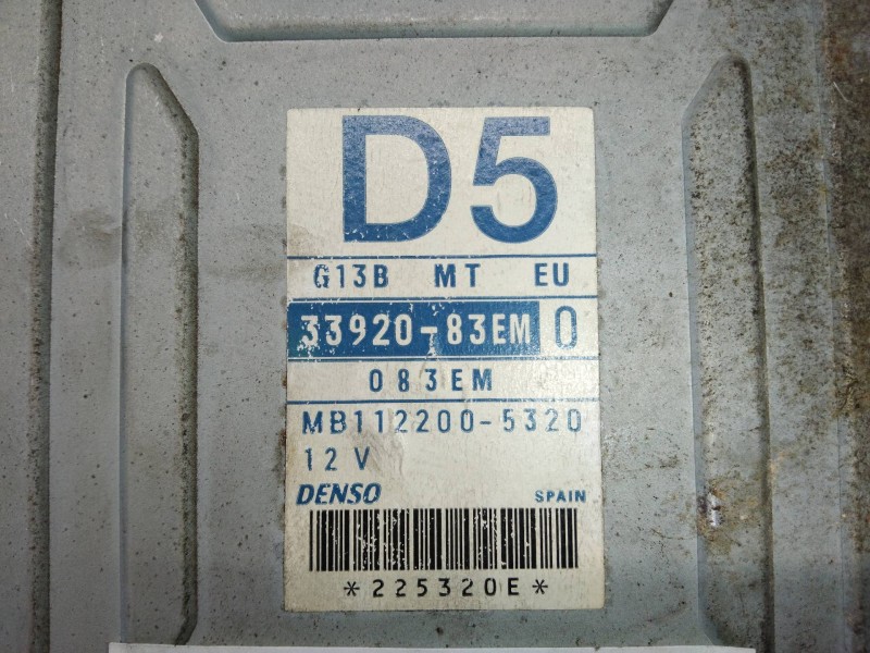 Recambio de centralita motor uce para suzuki wagon r+ rb (mm) 1.3 gl referencia OEM IAM 3392083EM0 MB1122005320 D5