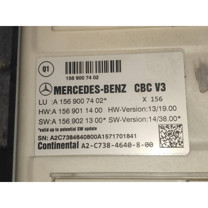 Recambio de modulo electronico para mercedes clase cla (w117) cla 180 cdi (117.312) referencia OEM IAM A1569007402 A1569011400 A