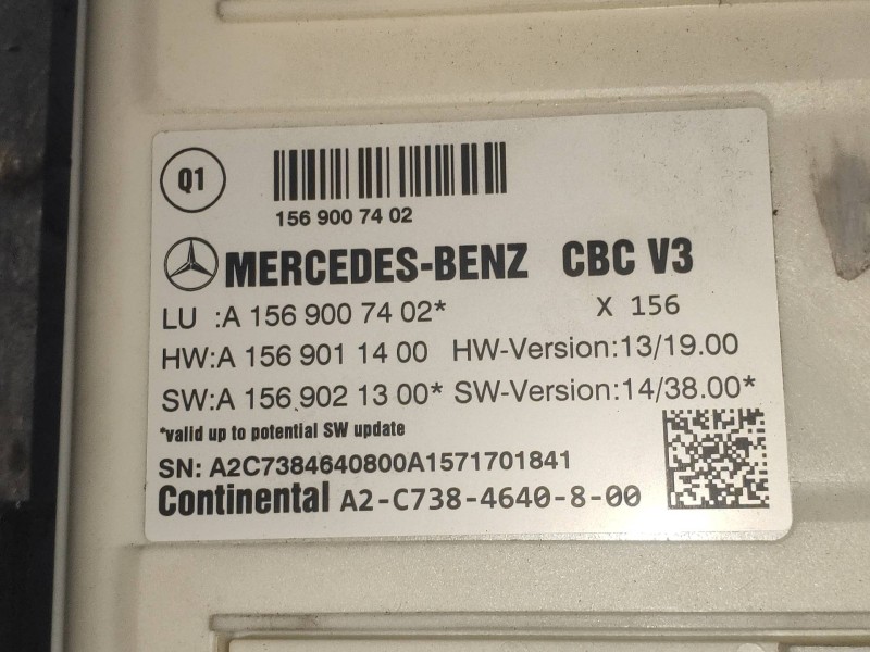 Recambio de modulo electronico para mercedes clase cla (w117) cla 180 cdi (117.312) referencia OEM IAM A1569007402 A1569011400 A