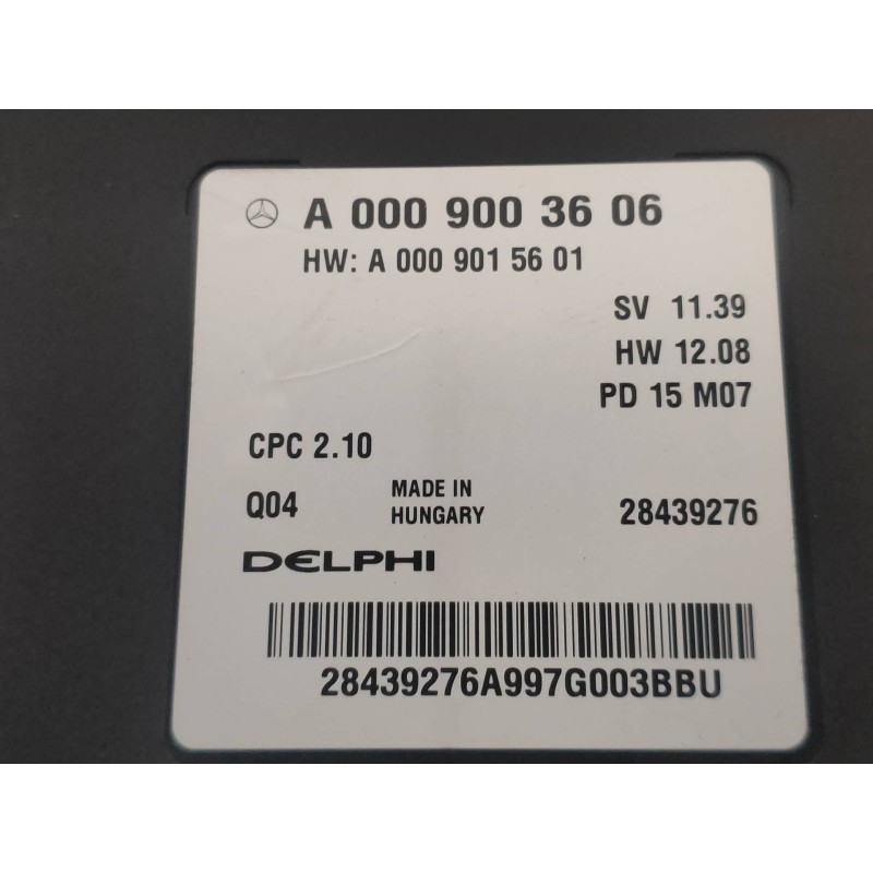 Recambio de modulo electronico para mercedes clase cla (w117) cla 180 cdi (117.312) referencia OEM IAM A0009003606 A0009015601 2