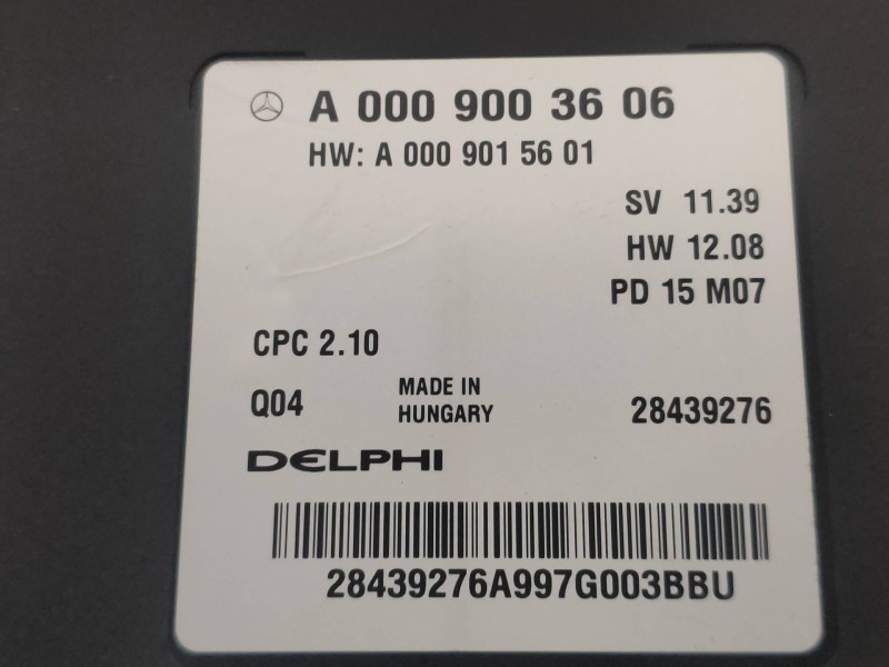 Recambio de modulo electronico para mercedes clase cla (w117) cla 180 cdi (117.312) referencia OEM IAM A0009003606 A0009015601 2